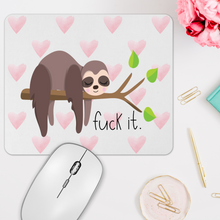 Load image into Gallery viewer, Fuck It Sloth Rectangle Mousepad