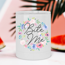 Load image into Gallery viewer, Leave Me Alone Floral Wreath Lowball Tumbler - A+A Custom Crafts