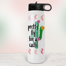 Load image into Gallery viewer, Not a Hugger Cactus Water Bottle - A+A Custom Crafts