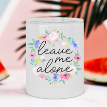 Load image into Gallery viewer, Fuck Off Floral Wreath Lowball Tumbler - A+A Custom Crafts