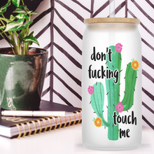 Load image into Gallery viewer, Go Succ on a Cactus Glass Jar Tumbler