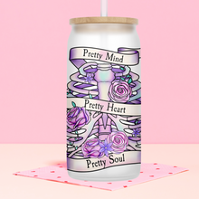Load image into Gallery viewer, Pretty Soul Glass Jar Tumbler - A+A Custom Crafts