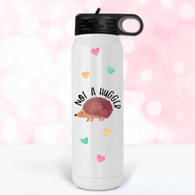 Load image into Gallery viewer, Not a Hugger Hedgehog Water Bottle - A+A Custom Crafts