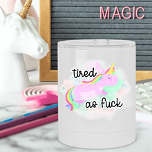 Load image into Gallery viewer, Be a Unicorn Not a Twatopotamus Lowball Tumbler - A+A Custom Crafts
