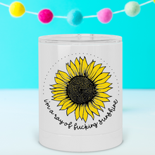 Load image into Gallery viewer, Ray of Fucking Sunshine Sunflower Lowball Tumbler - A+A Custom Crafts