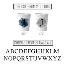 Load image into Gallery viewer, Bundle Pack of Personalized Watercolor Shot Glasses - Choose Your Style! - A+A Custom Crafts