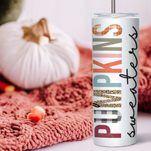 Load image into Gallery viewer, Fall Things Skinny Tumbler - A+A Custom Crafts