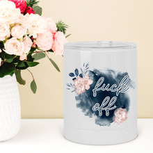 Load image into Gallery viewer, Fuck Off Floral Plum Lowball Tumbler - A+A Custom Crafts