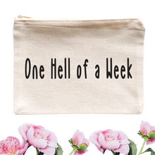 Load image into Gallery viewer, One Hell of a Week Cosmetic Bag - A+A Custom Crafts