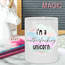 Load image into Gallery viewer, Be a Unicorn Not a Twatopotamus Lowball Tumbler - A+A Custom Crafts