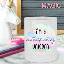 Load image into Gallery viewer, I'm a Motherfucking Unicorn Lowball Tumbler - A+A Custom Crafts