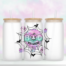 Load image into Gallery viewer, Boo You Whore Glass Jar Tumbler - A+A Custom Crafts