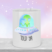 Load image into Gallery viewer, Believe in Yourself Alien Lowball Tumbler - A+A Custom Crafts