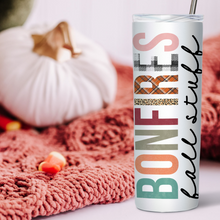 Load image into Gallery viewer, Fall Stuff Skinny Tumbler - A+A Custom Crafts
