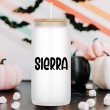 Load image into Gallery viewer, Boo Glass Jar Tumbler - A+A Custom Crafts