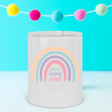 Load image into Gallery viewer, I'm A Fucking Delight Rainbow Lowball Tumbler - A+A Custom Crafts