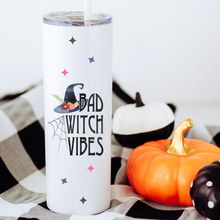 Load image into Gallery viewer, Bad Witch Vibes Skinny Tumbler