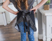 Load image into Gallery viewer, Personalized Girls Apron - Ruffle Apron - Polka Dots - Christmas Gift - Gift for Her - Chef Gift - Gifts for Cooks - Gifts for Bakers - Kids