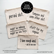Load image into Gallery viewer, Funny Makeup Bag, Mature, Toiletry Bag Women, Adult Toy Bag, Sex Toys, Sex Toy, Privacy Pouch, Cosmetics Bag, Girlfriend Gift, Wife Gift