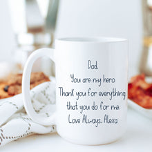 Load image into Gallery viewer, Dad, Personalized Coffee Mug, First Fathers Day Gift, New Dad Gift, Dad Birthday Gift, Gift for Dad, Christmas Gift, Stocking Stuffer