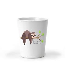 Load image into Gallery viewer, Meh, Nope, Fuck It, Sloth, Sloth Gifts, Shot Glasses, Funny Gifts, Best Friend Gift, Coworker Christmas Gift, Stocking Stuffer, Secret Santa