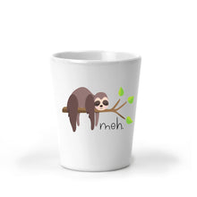 Load image into Gallery viewer, Meh, Nope, Fuck It, Sloth, Sloth Gifts, Shot Glasses, Funny Gifts, Best Friend Gift, Coworker Christmas Gift, Stocking Stuffer, Secret Santa