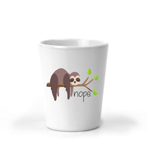 Load image into Gallery viewer, Meh, Nope, Fuck It, Sloth, Sloth Gifts, Shot Glasses, Funny Gifts, Best Friend Gift, Coworker Christmas Gift, Stocking Stuffer, Secret Santa
