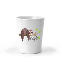 Load image into Gallery viewer, Meh, Nope, Fuck It, Sloth, Sloth Gifts, Shot Glasses, Funny Gifts, Best Friend Gift, Coworker Christmas Gift, Stocking Stuffer, Secret Santa