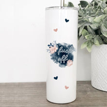 Load image into Gallery viewer, Fuck Off, Floral, Tumbler with Straw, Funny Mugs, Best Friend Birthday Gifts,