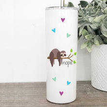 Load image into Gallery viewer, Meh, Nope, Fuck It, Sloth, Tumbler with Straw, Funny Mugs, Best Friend Birthday Gifts,