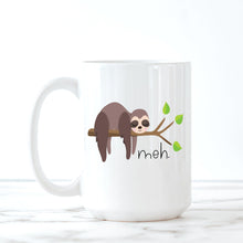 Load image into Gallery viewer, Meh, Nope, Fuck It, Sloth, Coffee Mug, Funny Mugs, Best Friend Gifts,