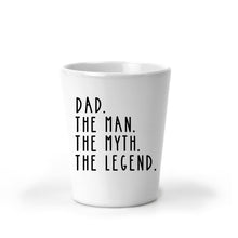Load image into Gallery viewer, Man Myth Legend, Personalized Gifts, Shot Glasses, First Fathers Day Gift, New Dad Gift, Christmas Gift, Stocking Stuffer