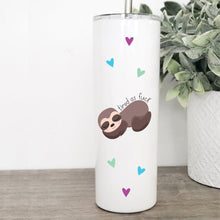 Load image into Gallery viewer, Meh, Nope, Fuck It, Sloth, Tumbler with Straw, Funny Mugs, Best Friend Birthday Gifts,