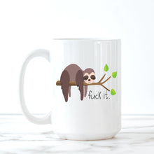 Load image into Gallery viewer, Meh, Nope, Fuck It, Sloth, Coffee Mug, Funny Mugs, Best Friend Gifts,