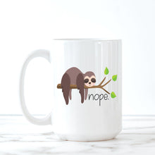 Load image into Gallery viewer, Meh, Nope, Fuck It, Sloth, Coffee Mug, Funny Mugs, Best Friend Gifts,
