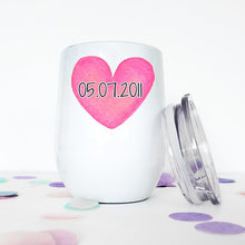 Load image into Gallery viewer, Wedding Mug, Anniversary Date, 9th, Anniversary Gift, Wedding Gift, Engagement Gift, Gift for Wife, Girlfriend Gift, Christmas Gift