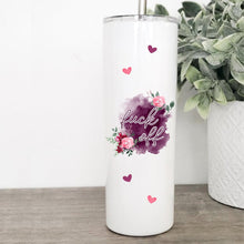 Load image into Gallery viewer, Fuck Off, Floral, Tumbler with Straw, Funny Mugs, Best Friend Birthday Gifts,