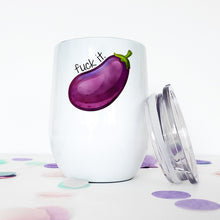 Load image into Gallery viewer, Penis, Eggplant, Emoji, Dick, Sex, Wine Tumbler, Travel Mug, Funny Mugs, Funny Gifts, Best Friend Gift, Christmas Gift, Stocking Stuffer