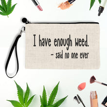 Load image into Gallery viewer, Marijuana, Makeup Bag, Cosmetic Bag, Stash Box, Weed Accessories, Stoner Gifts, Best Friend Gift, Christmas Gift, Stocking Stuffer