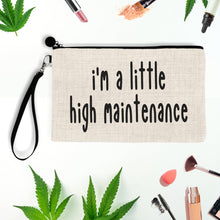 Load image into Gallery viewer, Marijuana, Makeup Bag, Cosmetic Bag, Stash Box, Weed Accessories, Stoner Gifts, Best Friend Gift, Christmas Gift, Stocking Stuffer