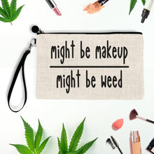 Load image into Gallery viewer, Marijuana, Makeup Bag, Cosmetic Bag, Stash Box, Weed Accessories, Stoner Gifts, Best Friend Gift, Christmas Gift, Stocking Stuffer