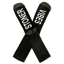 Load image into Gallery viewer, Smoke Weed, Stoner Vibes, Stoner Chick, Novelty Word Socks, Funny Unisex Socks, Marijuana, 420 Gift, Stoner Gift, Stoner Girl, Weed Gifts