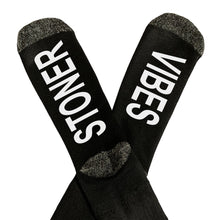 Load image into Gallery viewer, Smoke Weed, Stoner Vibes, Stoner Chick, Novelty Word Socks, Funny Unisex Socks, Marijuana, 420 Gift, Stoner Gift, Stoner Girl, Weed Gifts