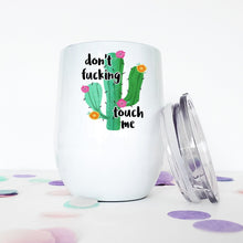 Load image into Gallery viewer, Cactus, Custom Wine Tumbler, Succulents, Best Friend Birthday Gifts,