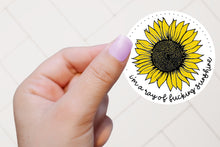 Load image into Gallery viewer, Sunflower Sticker, Adult Stickers, Best Friend Birthday Gifts,