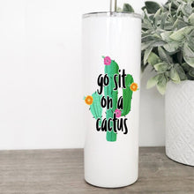Load image into Gallery viewer, Cactus, Succulents, Tumbler With Straw, Personalized Tumbler, Best Friend Birthday Gifts,