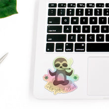Load image into Gallery viewer, Stoner Stickers | Sloth Sticker | Pot Leaf Stickers | Laptop Stickers | Marijuana Decal | Weed Accessories | 420 Gift