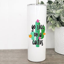 Load image into Gallery viewer, Cactus, Succulents, Tumbler With Straw, Personalized Tumbler, Best Friend Birthday Gifts,
