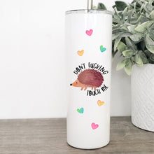 Load image into Gallery viewer, Hedgehog, Tumbler with Straw, Introvert, Quotes About Life, Best Friend Birthday Gifts,