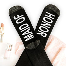 Load image into Gallery viewer, Bridal Party Socks, Wedding Socks, Bridesmaid Gifts, Bridesmaid Proposal,